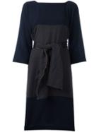 Daniela Gregis Belted Wool Dress, Women's, Size: 2, Blue, Wool