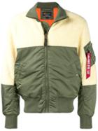 Alpha Industries Two-tone Bomber Jacket - Green