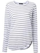 Bassike Striped Scoop Neck T-shirt