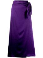 Nanushka Sarong Skirt - Purple