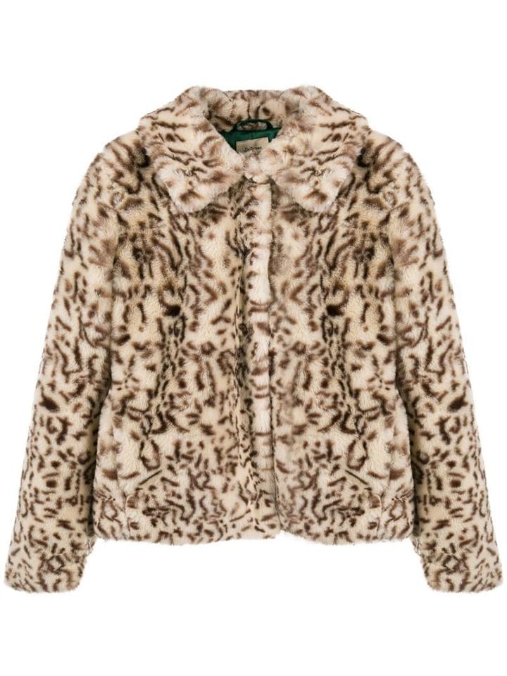 Bellerose Faux-fur Animal Jacket - Neutrals