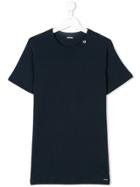 Diesel Kids Eyelet Detail Neckline T-shirt - Blue