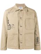 Neighborhood - Sketch Print Jacket - Men - Cotton - Xl, Nude/neutrals, Cotton