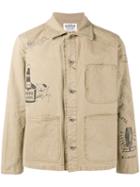 Neighborhood - Sketch Print Jacket - Men - Cotton - Xl, Nude/neutrals, Cotton