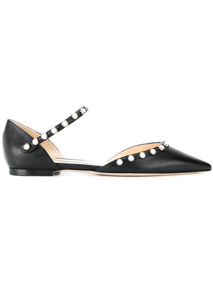 Jimmy Choo Leema Ballerina Shoes - Black