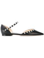 Jimmy Choo Leema Ballerina Shoes - Black