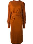 Isabel Marant Étoile 'kery' Dress, Women's, Size: Large, Brown, Linen/flax