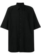 Forme D'expression Oversized Short-sleeve Shirt - Black