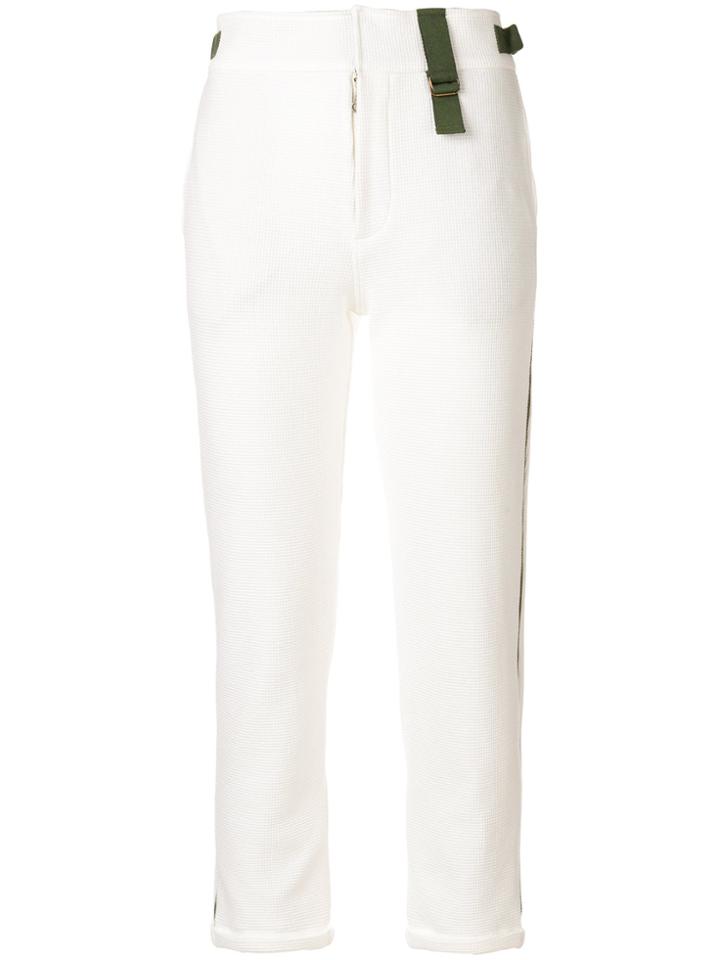 Mr & Mrs Italy Cropped Jogging Trousers - Grey