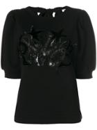 P.a.r.o.s.h. Star Embroidered Top - Black