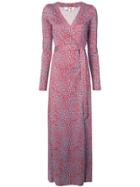 Diane Von Furstenberg Wrap Around Long Dress - Multicolour