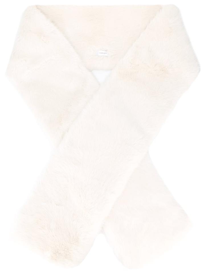 Carven Furred Wide Scarf