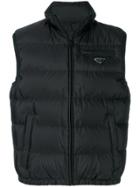 Prada Standing Collar Gilet - Black
