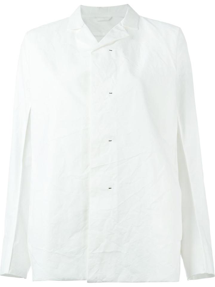 Toogood Buttoned Jacket, Women's, Size: 3, White, Cotton