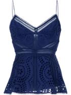 Zimmermann Broderie Anglaise Top - Blue