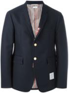 Thom Browne Two Button Blazer, Men's, Size: 3, Blue, Cotton/cupro