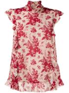 Red Valentino Floral Print Blouse - Neutrals