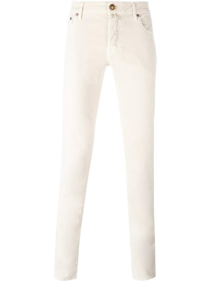 Jacob Cohen Skinny Jeans, Men's, Size: 32, White, Cotton/spandex/elastane
