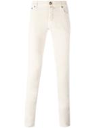 Jacob Cohen Skinny Jeans, Men's, Size: 32, White, Cotton/spandex/elastane