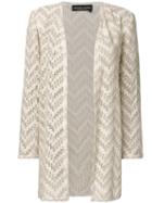 Jean Louis Scherrer Pre-owned Open Knit Cardigan - Neutrals