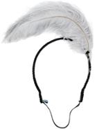 Prada Feather Embellished Headband - Black
