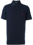 Berluti Short Sleeve Polo Shirt, Men's, Size: 54, Blue, Cotton