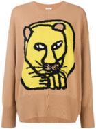 P.a.r.o.s.h. Animal Embroidered Sweater - Brown