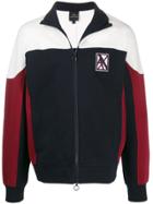 Armani Exchange Logo Embroidered Active Jacket - Blue