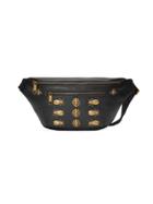 Gucci Leather Belt Bag With Animal Studs - Black
