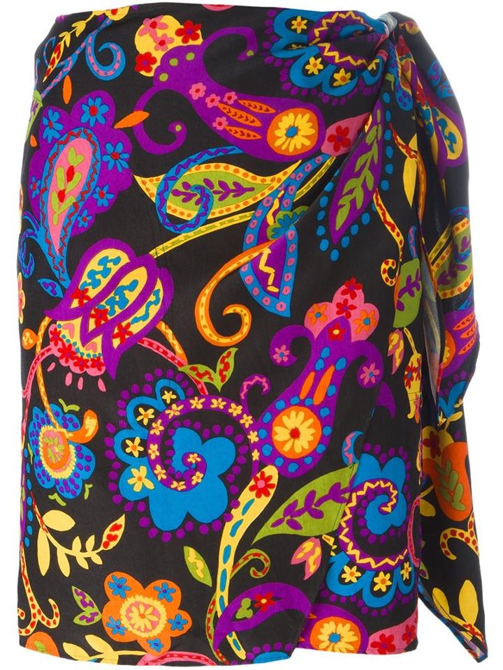 Moschino Vintage Floral Print Skirt