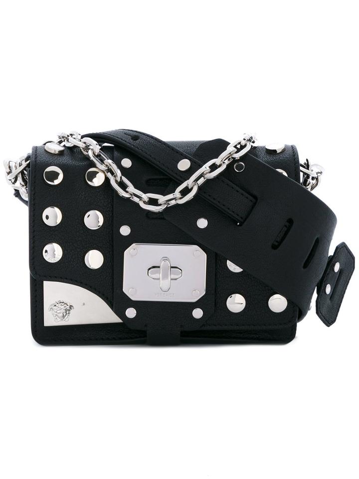 Versace - Mini Studded Stardust Shoulder Bag - Women - Goat Skin - One Size, Black, Goat Skin