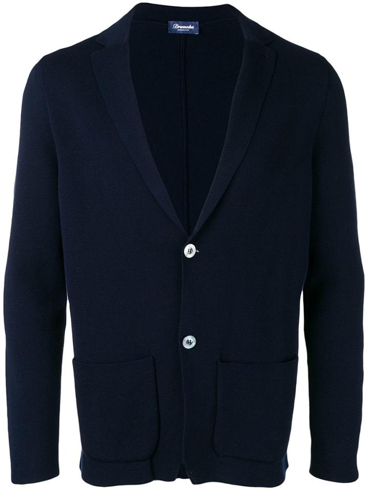Drumohr Classic Single-breasted Blazer - Blue