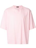 Raf Simons Cut Out Detail T-shirt - Pink