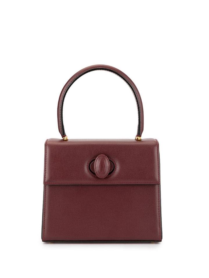 Cartier Pre-owned Round Top Hand Bag - Red