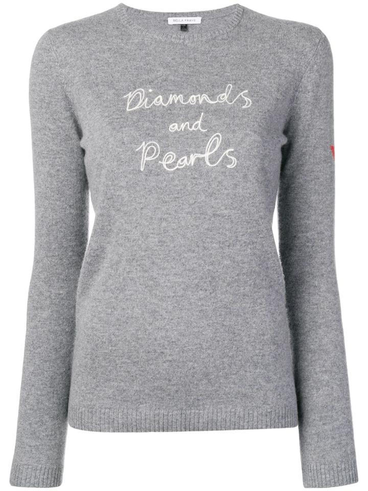 Bella Freud Diamonds And Pearls Sweater - Grey