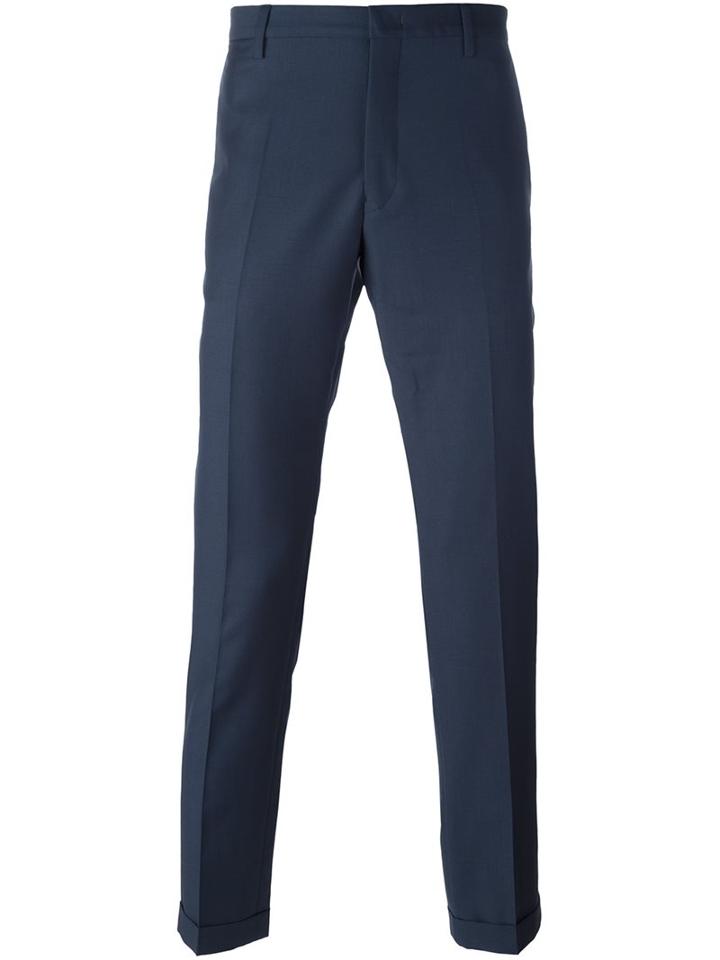 Paul Smith Tailored Trousers, Men's, Size: 32, Blue, Cupro/mohair/wool