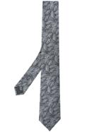 Lanvin Jacquard Floral Tie - Grey