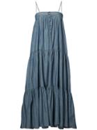 Apiece Apart Tangiers Dress, Women's, Size: 4, Blue, Cotton