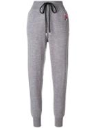 Markus Lupfer Intarsia Cat Track Pants - Grey