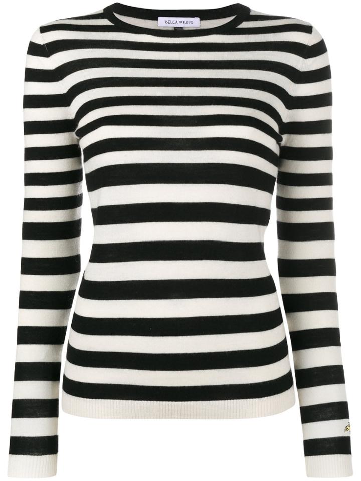 Bella Freud Skinny Minnie Striped Jumper - Black