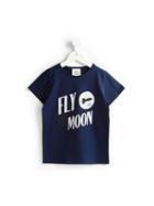 Douuod Kids 'moon' T-shirt, Boy's, Size: 10 Yrs, Blue