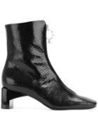 Alyx Snakeskin Boots - Black