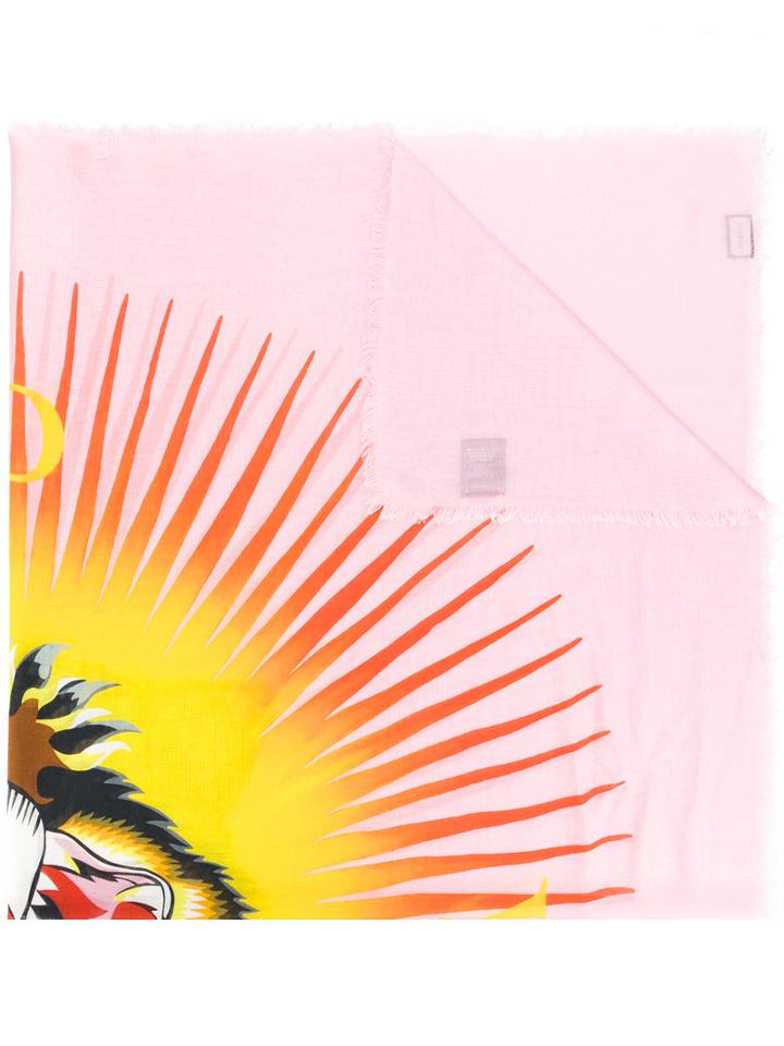 Gucci - Angry Cat Blush Shawl Scarf - Women - Silk/modal - One Size, Silk/modal