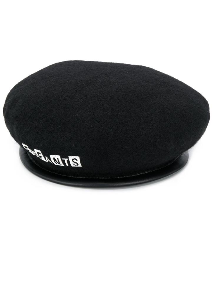 Enfants Riches Déprimés Embroidered Logo Beret - Black