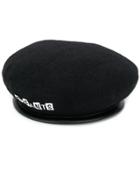 Enfants Riches Déprimés Embroidered Logo Beret - Black