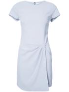 Halston Heritage Gathered Detail T-shirt Dress - Blue
