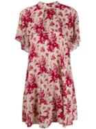 Red Valentino Floral Ruffled Dress - Neutrals