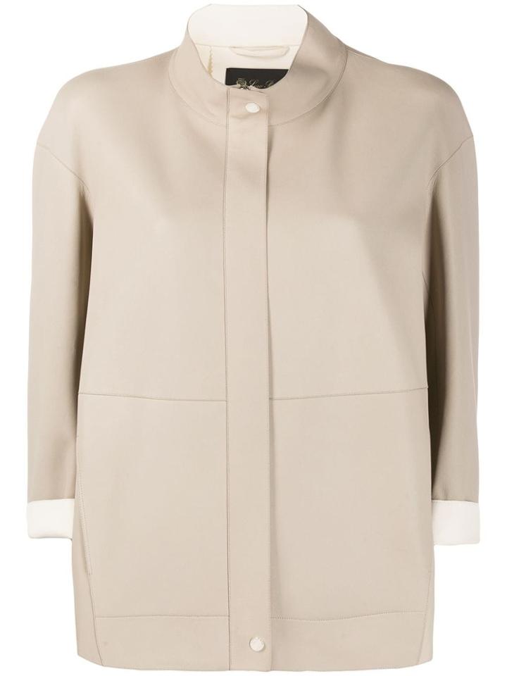 Loro Piana Stitched Panels Jacket - Neutrals