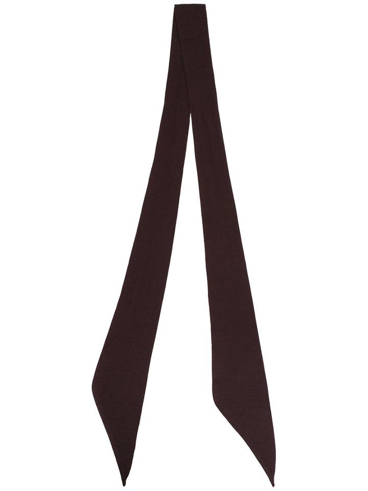 The Soloist - Thin Scarf - Unisex - Silk - One Size, Brown, Silk