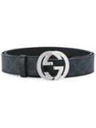 Gucci - Gg Supreme Belt With G Buckle - Men - Leather - 100, Black, Leather